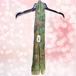 Vintage Water Marble Pattern Scarf 100% Silk